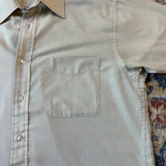 Vintage Protocol Pinstriped Button-up Shirt Large - Picture 4 of 4